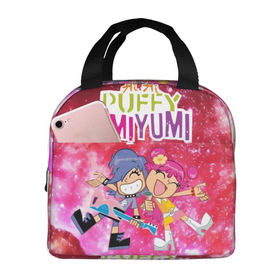 Hi Hi Puffy Amiyumi Lunch Bag Tote Bag Insulated Lunch Box Picnic Beach Fishing Work