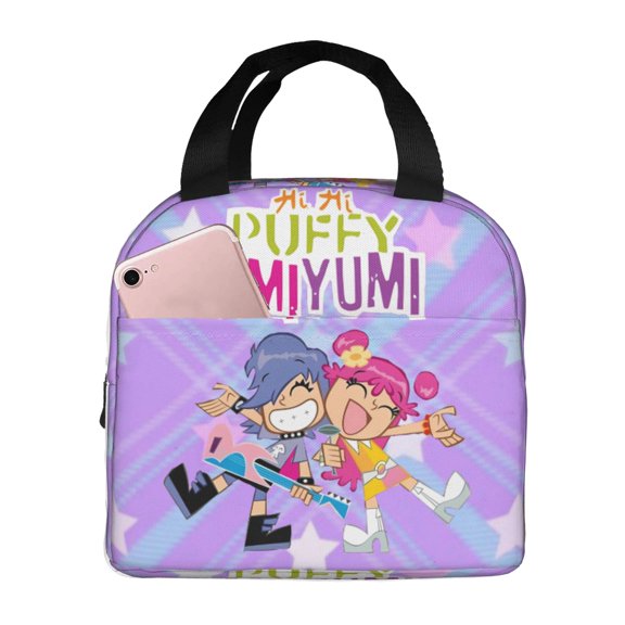 Hi Hi Puffy Amiyumi Lunch Bag Tote Bag Insulated Lunch Box Picnic Beach Fishing Work