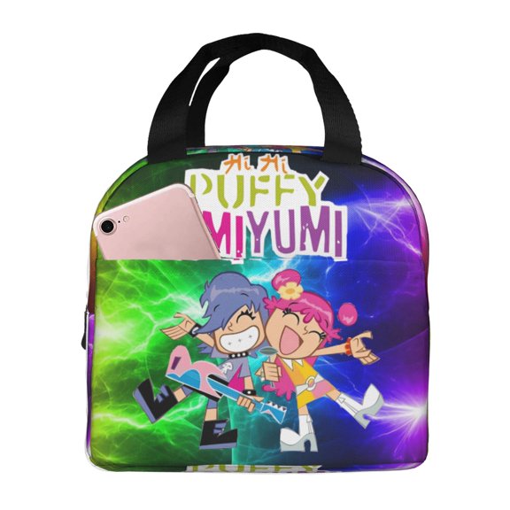 Hi Hi Puffy Amiyumi Lunch Bag Tote Bag Insulated Lunch Box Picnic Beach Fishing Work