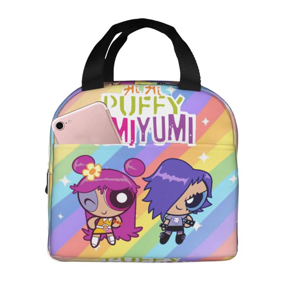 Hi Hi Puffy Amiyumi Lunch Bag Tote Bag Insulated Lunch Box Picnic Beach Fishing Work