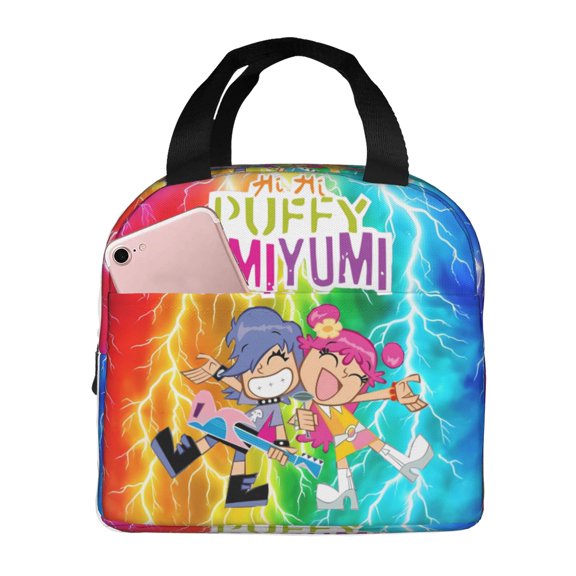 Hi Hi Puffy Amiyumi Lunch Bag Tote Bag Insulated Lunch Box Picnic Beach Fishing Work
