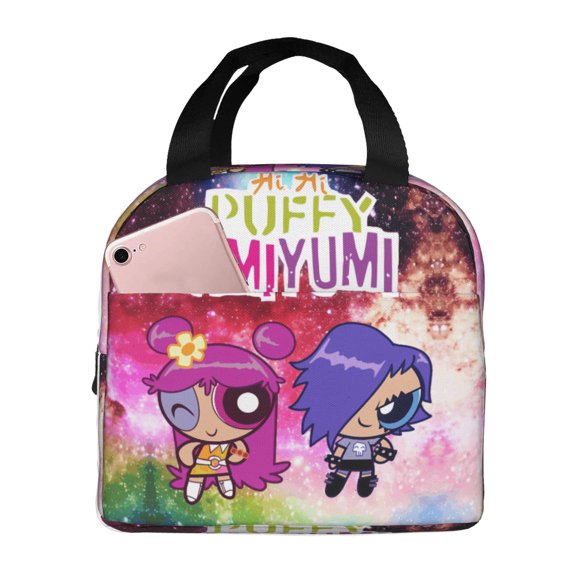 Hi Hi Puffy Amiyumi Lunch Bag Tote Bag Insulated Lunch Box Picnic Beach Fishing Work