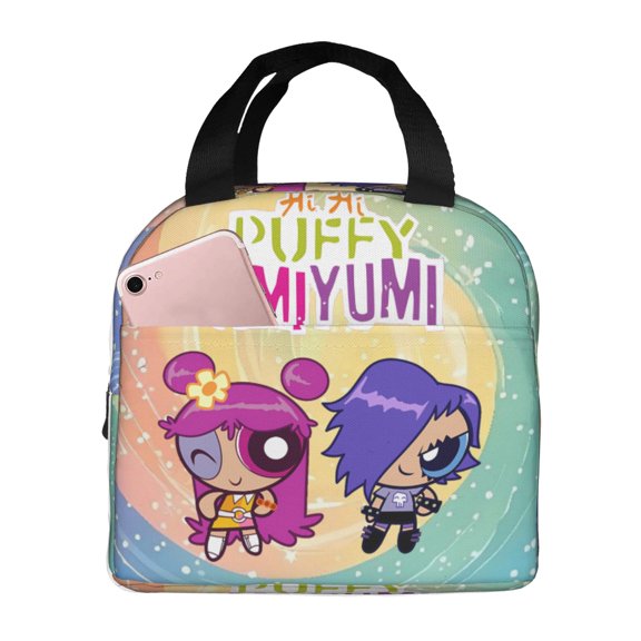Hi Hi Puffy Amiyumi Lunch Bag Tote Bag Insulated Lunch Box Picnic Beach Fishing Work