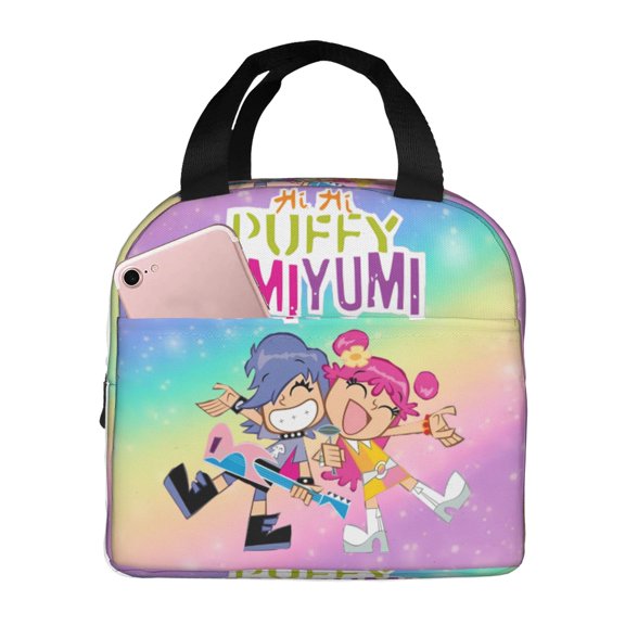 Hi Hi Puffy Amiyumi Lunch Bag Tote Bag Insulated Lunch Box Picnic Beach Fishing Work