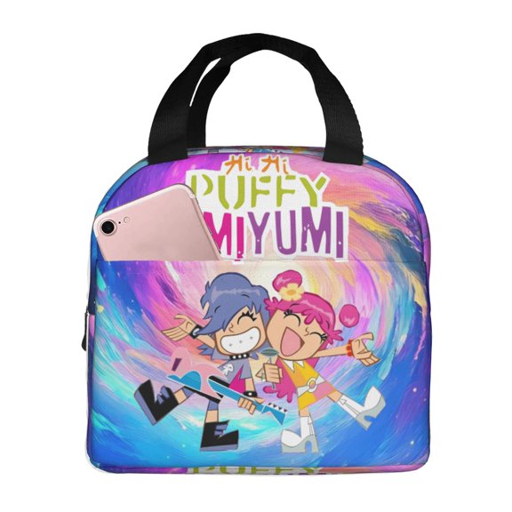 Hi Hi Puffy Amiyumi Lunch Bag Tote Bag Insulated Lunch Box Picnic Beach Fishing Work