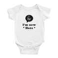 thumbnail image 1 of Hi I'm New Here Cute Baby Jumpsuits Newborn ClothesBoy Girl Unisex, 1 of 5