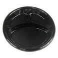 thumbnail image 1 of Hi-Impact Plastic Dinnerware, Plate, 3-Compartment, 10" Dia, Black, 500/carton | Bundle of 5 Cartons, 1 of 1