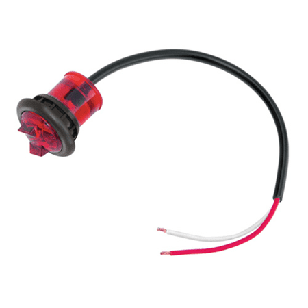 Hi Intensity Micro Led Red Side Marker Clearance Light with Grommet Replacement Auto Part, Easy to Install