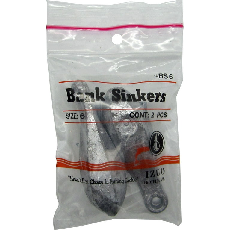 Izuo Brothers Lead Bank Sinker Bs-6 Fishing Weights for Saltwater