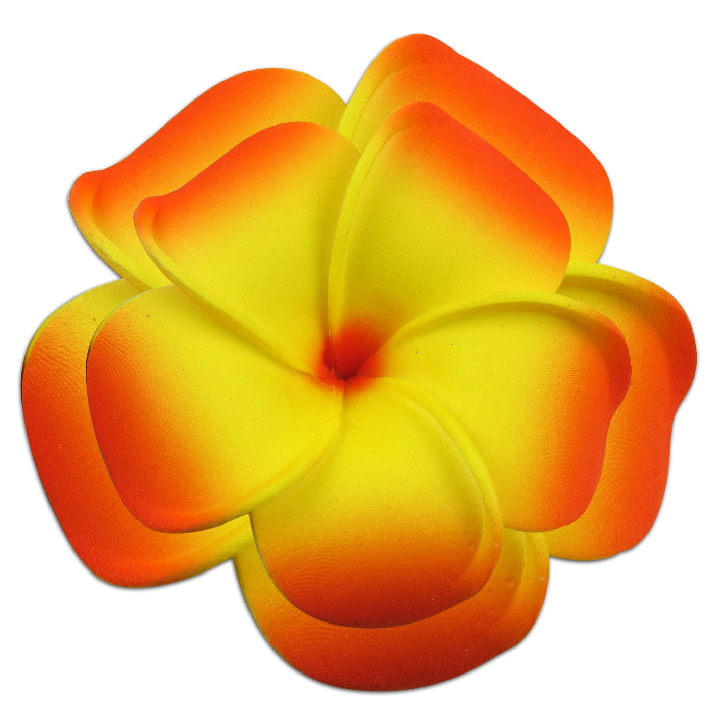 Hi Jewelry Foam Double Orange-Yellow Hair Clip