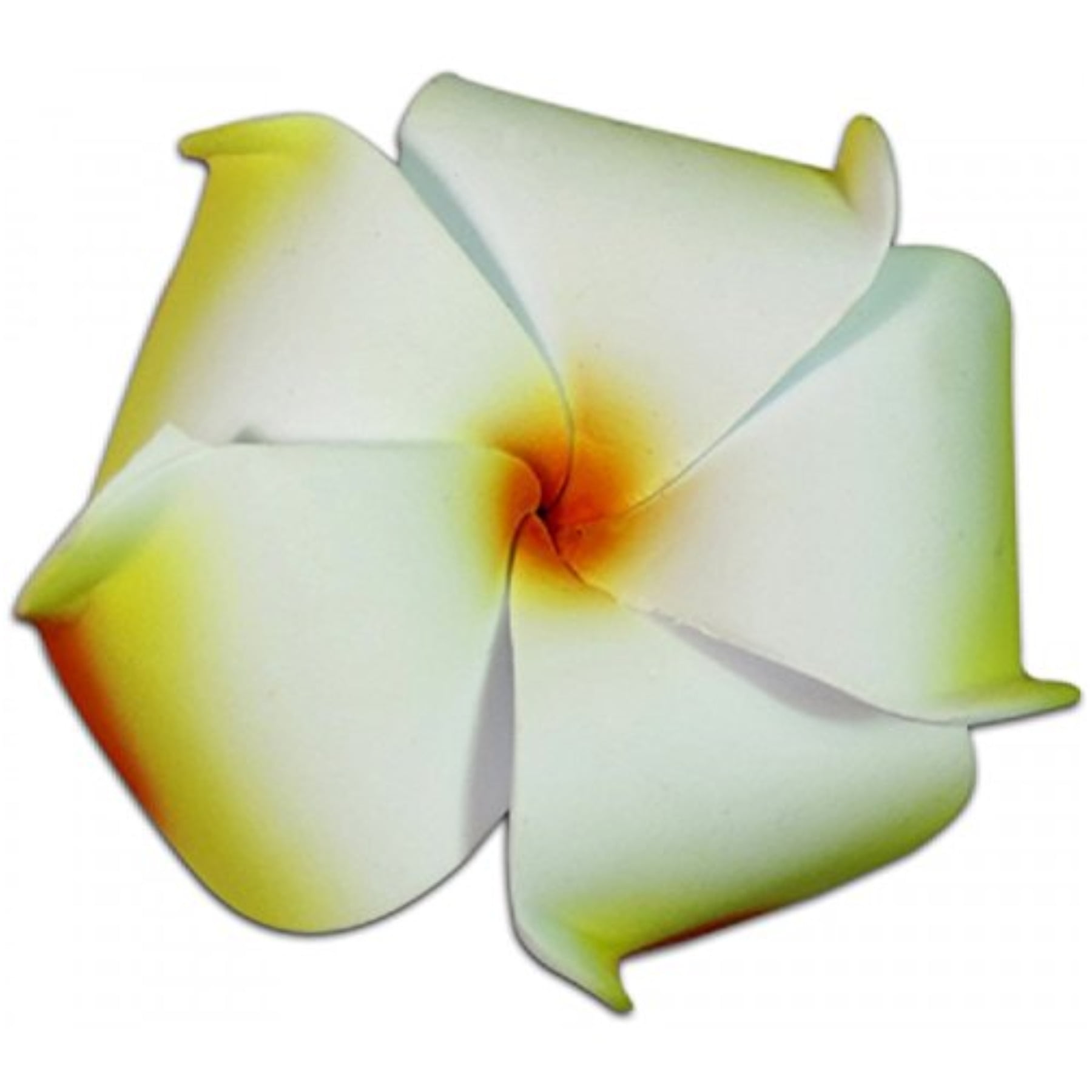 Hi Jewelry Large Foam Hair Clip in Orange-Yellow