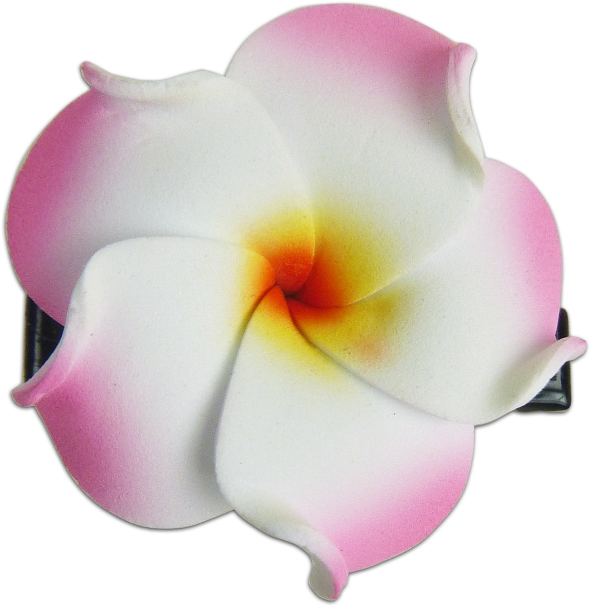 Hi Jewelry Mini Pink-white Foam Hair Clip 2 Set