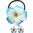 thumbnail image 1 of Hi Jewelry Foam Large Pony O & Blue-White Earrings for Women, 1 of 1