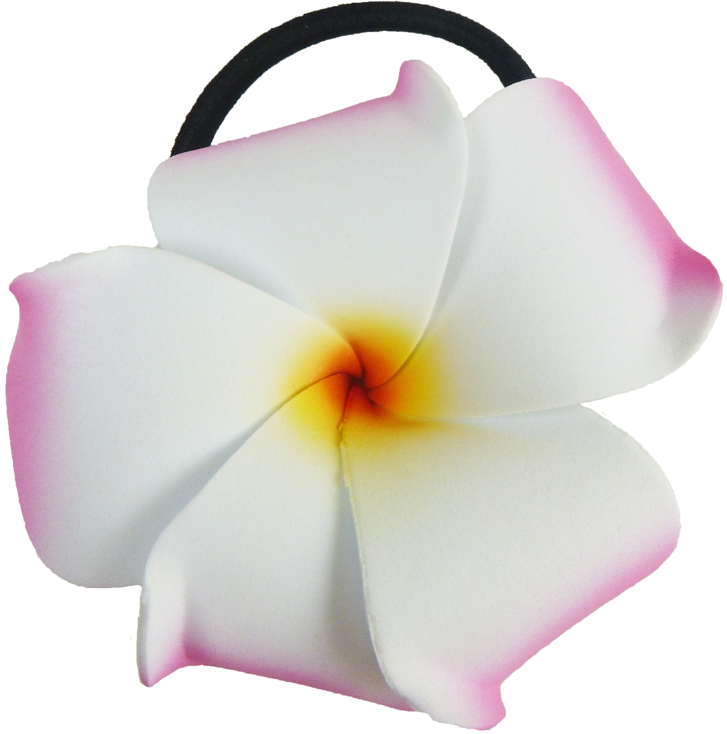 Hi Jewelry Medium Foam Pony O Pink-White