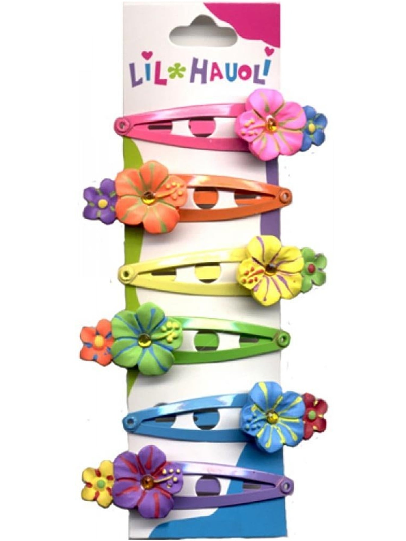 Hi Jewelry Lil Hauoli Sparkle Hibiscus Snap Clip