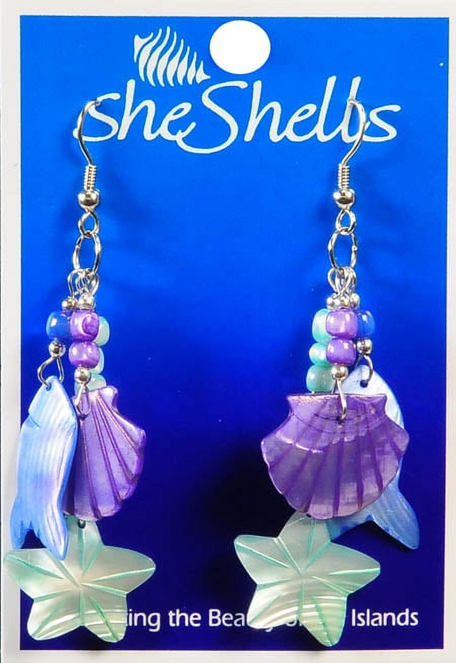 Hi Jewelry Shell Inlay Earring