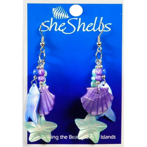 Hi Jewelry Shell Inlay Earring