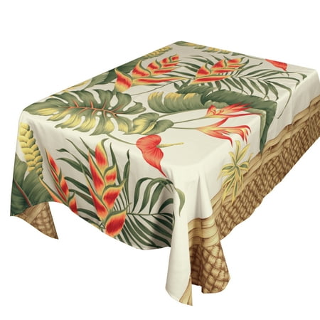 Hi Kalama Collection Hi Tablecloth 60 Hf White