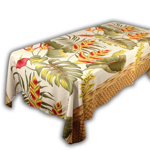 Hi Kalama Collection Hi Tablecloth 6ft Fit W Drape Hi Fl Wht