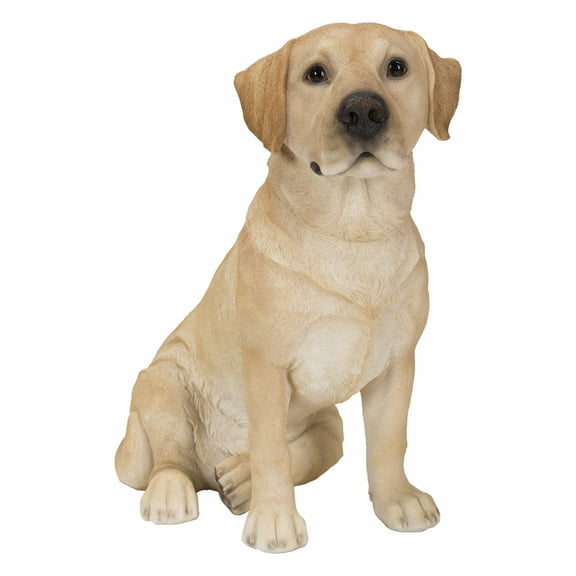 Hi Line 12 Animal Sitting Labrador Garden Statue, Durable Polyresin