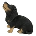 thumbnail image 1 of Hi Line 6.69” Howling Dachshund Puppy Garden Statue, Intricate Details, 1 of 8