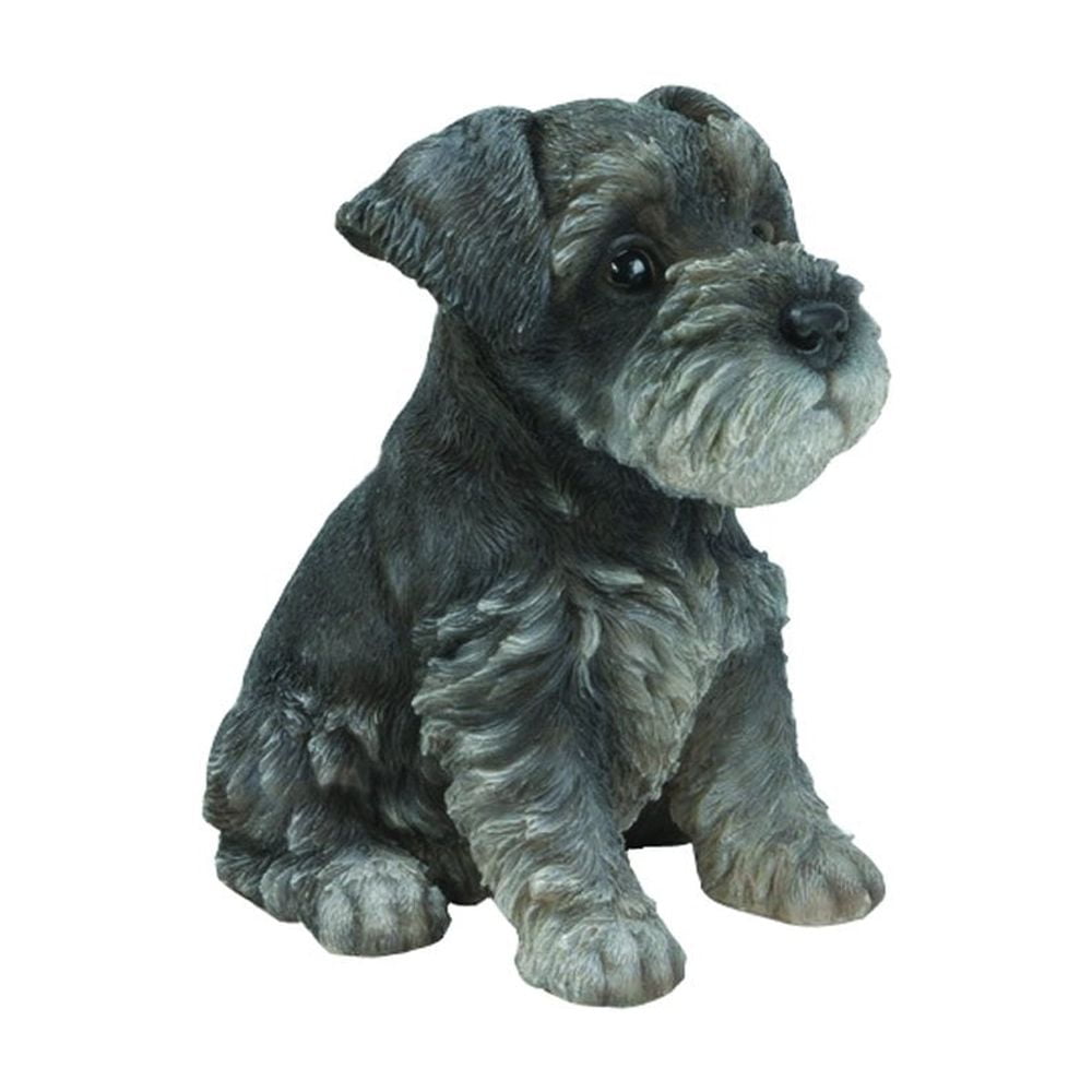 Hi Line 7” Schnauzer Puppy Garden Statue, Durable Polyresin