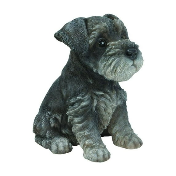 Hi Line 7” Schnauzer Puppy Garden Statue, Durable Polyresin