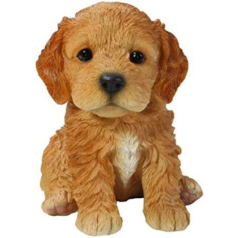 Hi Line 8” Brown Cockapoo Puppy Garden Statue, Detailed