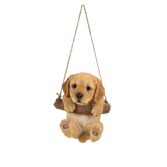 Hi-Line Gift 12 Golden Retriever Puppy Garden Statue, Durable