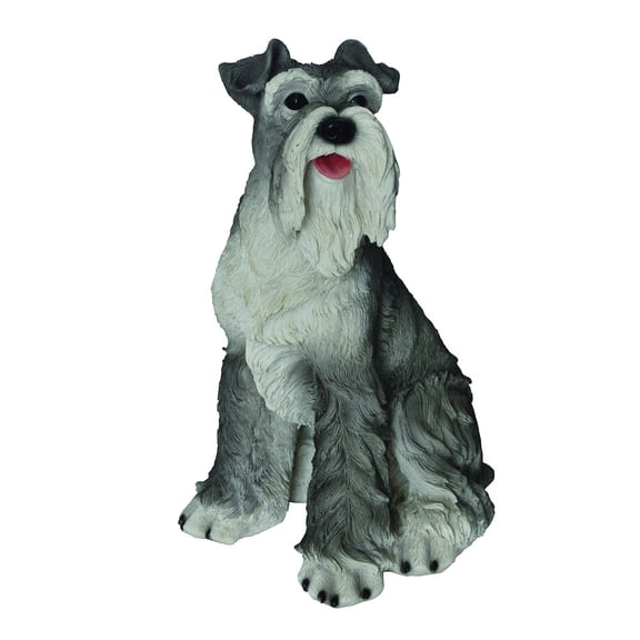 Hi-Line Gift 12 Sitting Schnauzer Garden Statue, Durable Polyresin