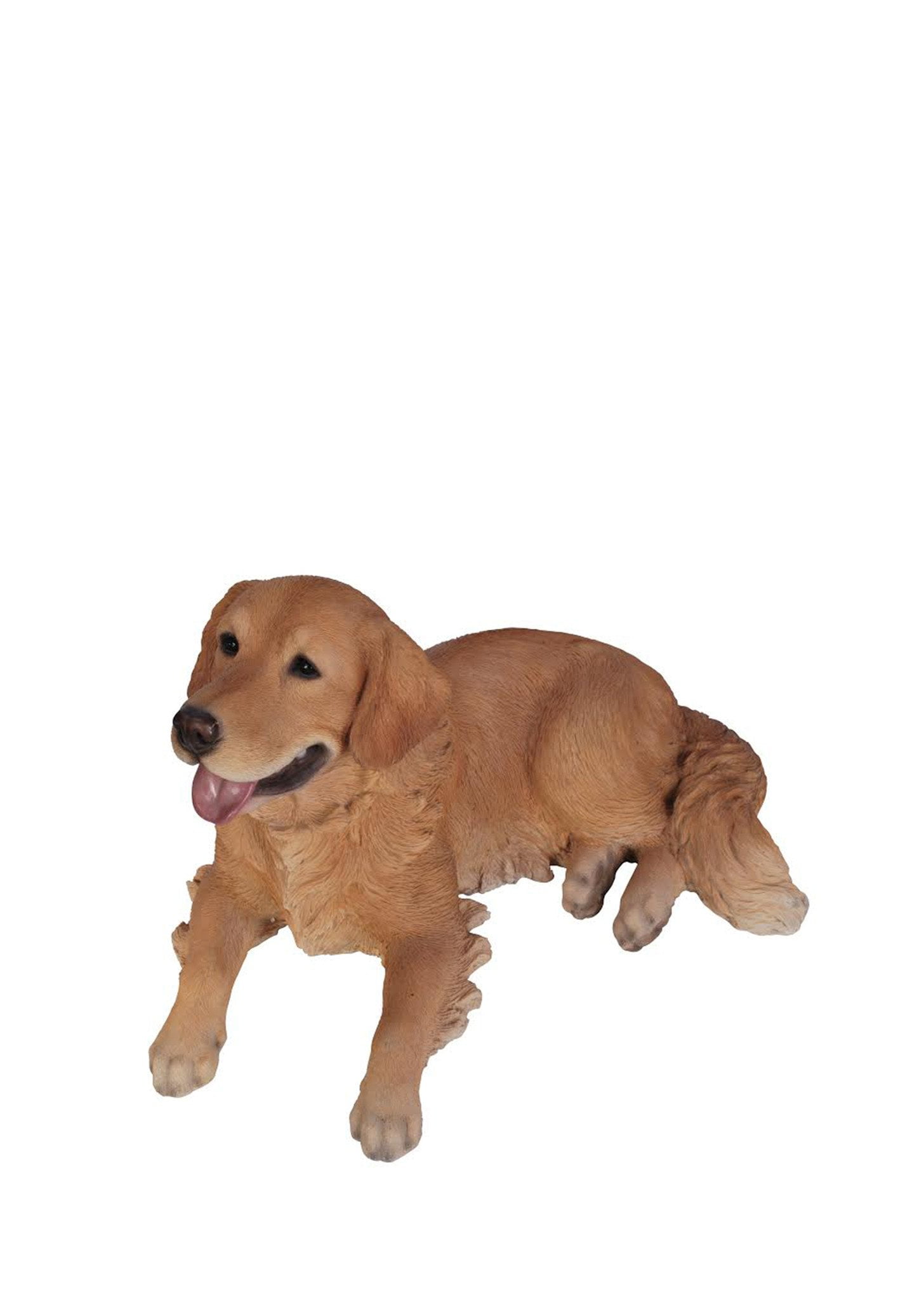 Hi-Line Gift 12 in Golden Retriever Lying Down Garden Statue, Weather-Resistant