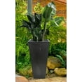 thumbnail image 1 of Hi-Line Gift 14" x 14" x 24" Square Black Plastic Plant Planter, 1 of 4