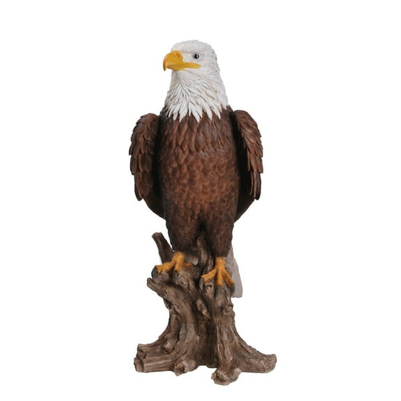 HI-LINE GIFT LTD. LARGE BALD EAGLE ON STUMP STATUE