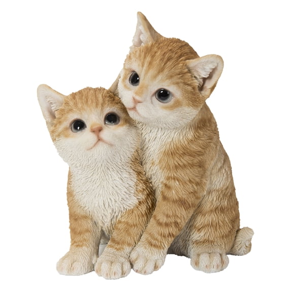 Hi-Line Gift 6” Animals Kittens Hugging Garden Statue, Cute Design