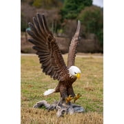Hi-Line Gift 6 in Flying Eagle Garden Statue, Durable Polyresin, Intricate Detail