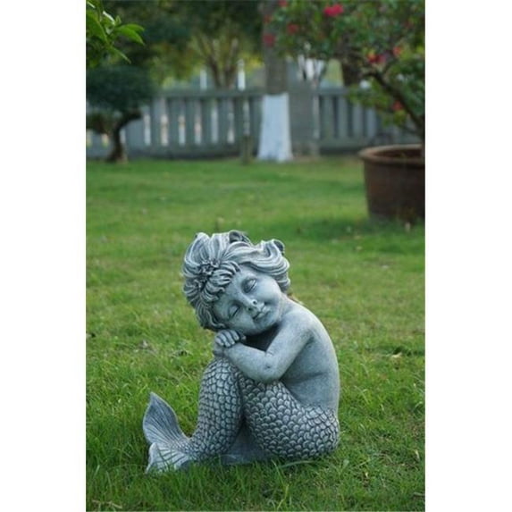 Hi-Line Gift 75599 Mermaid Sitting Statue