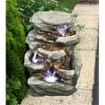 thumbnail image 1 of Hi-Line Gift 79482 6 Level Stacked Rocks Fountain with Light, 1 of 1