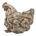 thumbnail image 1 of Hi-Line Gift 87650-F Driftwood Squatting Hen Statue, 1 of 5