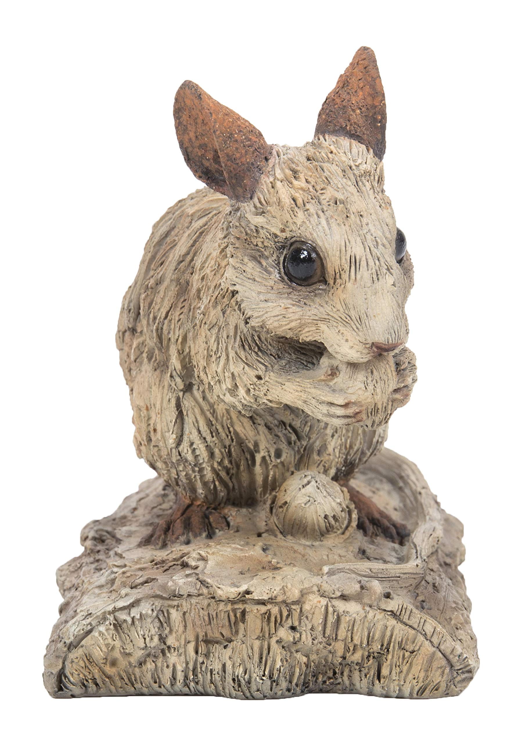 Mud Brown Polyresin Driftwood Look Mouse Statue