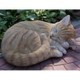 thumbnail image 1 of Hi-Line Gift 87728-B Cat Sleeping Lying Down Tabby Statue, Orange, 1 of 1