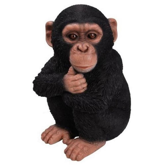 Hi-Line Gift 87805 Monkey Baby Sitting Statue