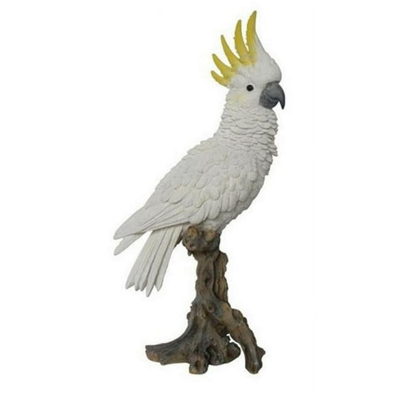 Hi-Line Gift 87815 Cockatoo on Branch Statue