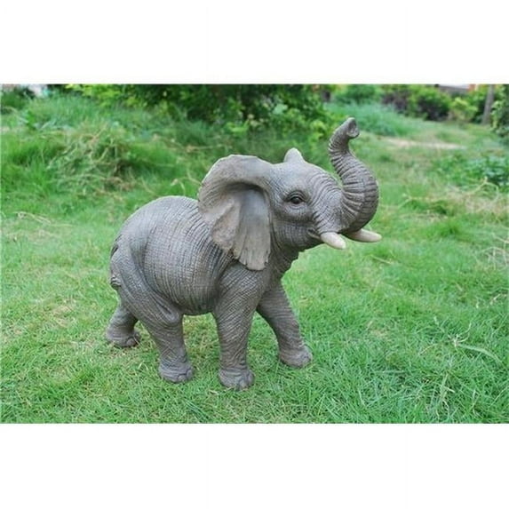 Hi-Line Gift 87947 Elephant with Trunk Up Statue
