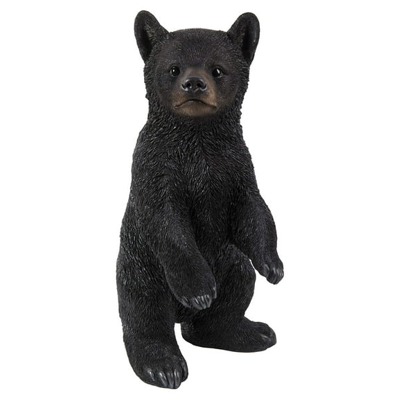 Hi-Line Gift 87957-B Black Bear Cub Standing Statue