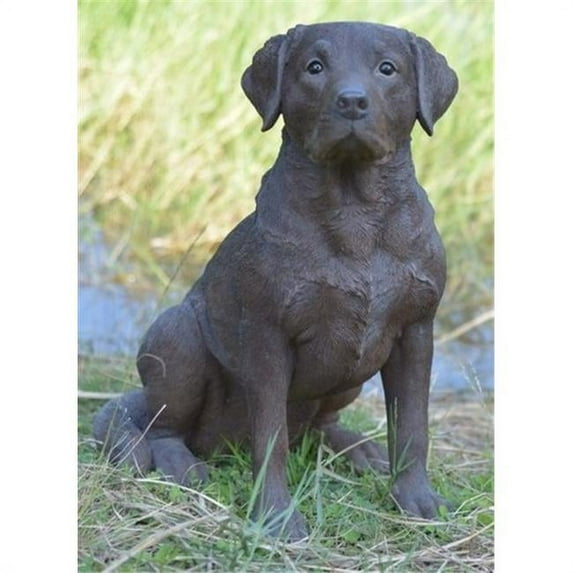 Hi-Line Gift 87985-BR Dog - Labrador Retriever Sitting Statue, Brown