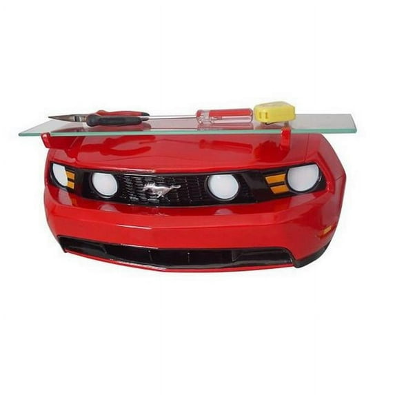 Hi-Line Gift ASB-7580-32 3D Shelf - 2010 Ford Mustang with Tempered Glass