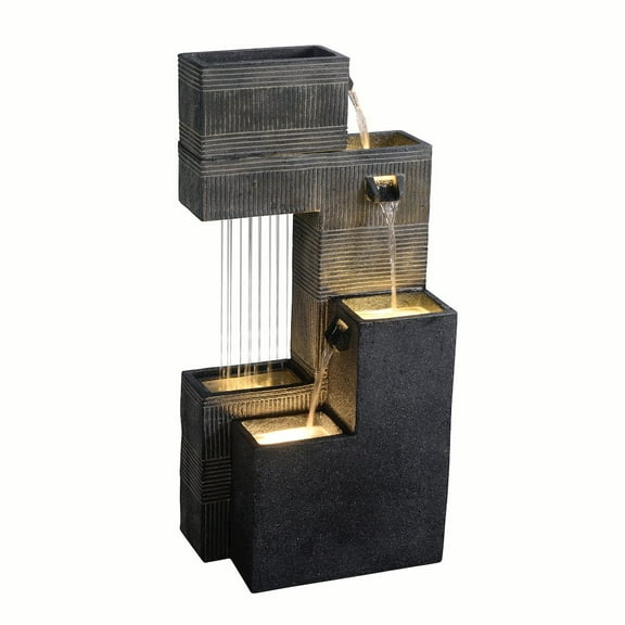 Hi-Line Gift Dark Elegance Outdoor Contemporary Fountain