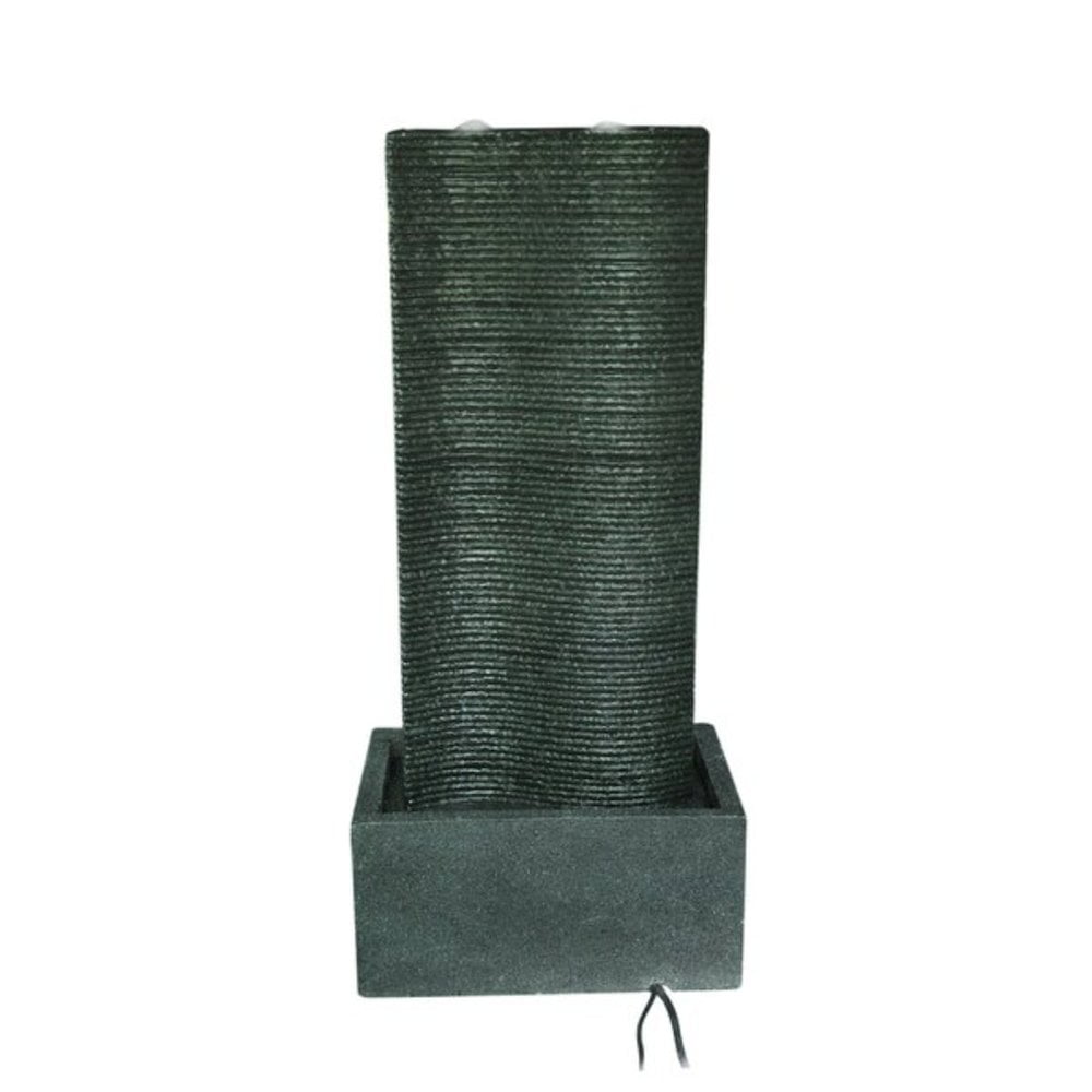 Hi-Line Gift Indoor and Outdoor Bubbling Curved Wall Fountain
