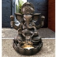 thumbnail image 1 of Hi-Line Gift LED Lighted Ganesh Sculptural Outdoor Water Fountain, Resin, 35.25", 1 of 2