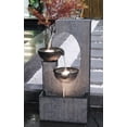 thumbnail image 1 of Hi-Line Gift LED Lights Semi-Circle Tiered Fountain Resin with Warm White LEDS, Gray, 1 of 4